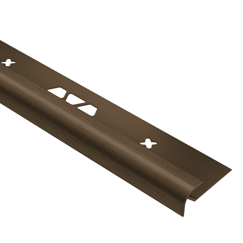 Schluter VINPRO-RO-ABGB Brushed Antique Bronze Anodised Aluminium Edge Protection Profile 2.5m