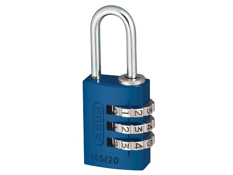 ABUS 145/20 Aluminium Combination Padlock Blue