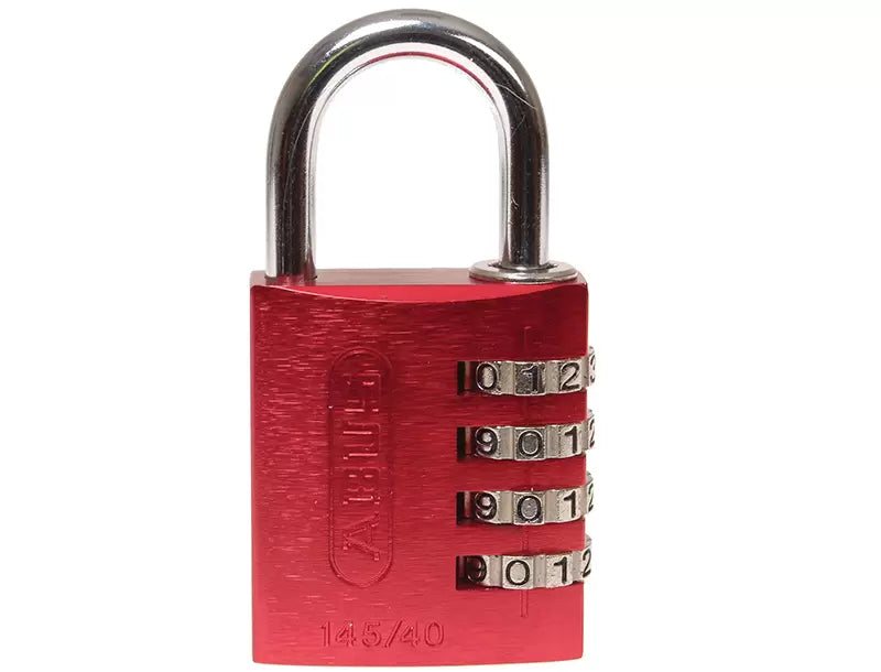 ABUS - ABU14540RED - Aluminium Combination Padlock Red