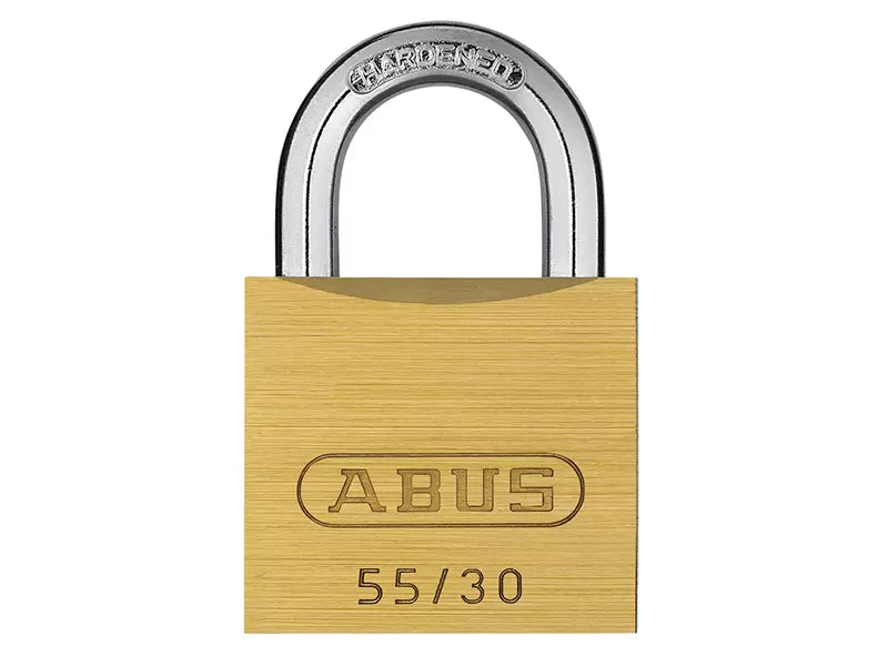 ABUS 55/30mm Brass Padlock Carded