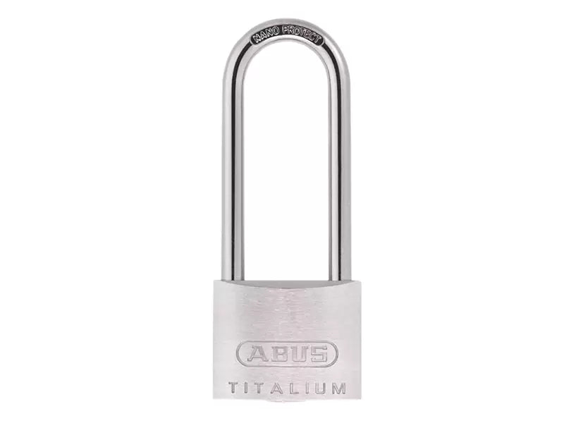 ABUS 64TI/40mm TITALIUM 63mm Long Shackle Carded