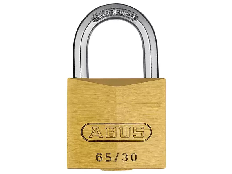 ABUS 65/30mm Brass Padlock Carded