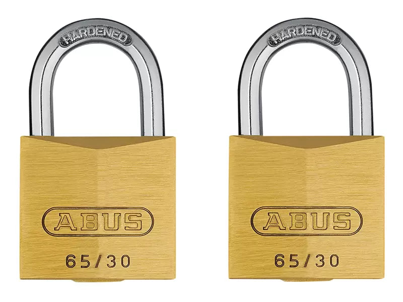 ABUS - ABU6530TC - Brass Padlock Twin Pack