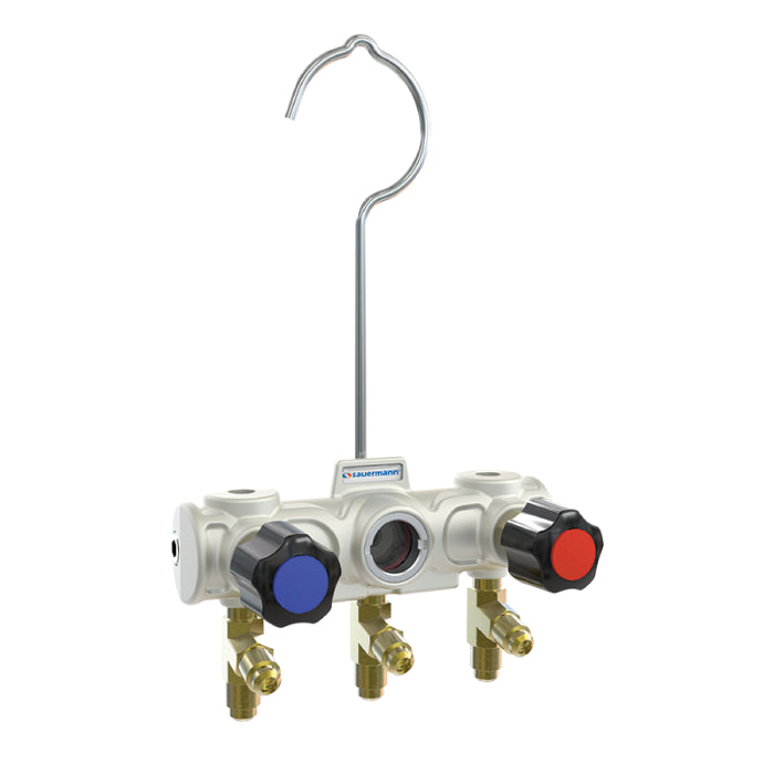 Sauermann ACC25561 2 Channel Refrigerant Manifold (with Sight Glass)