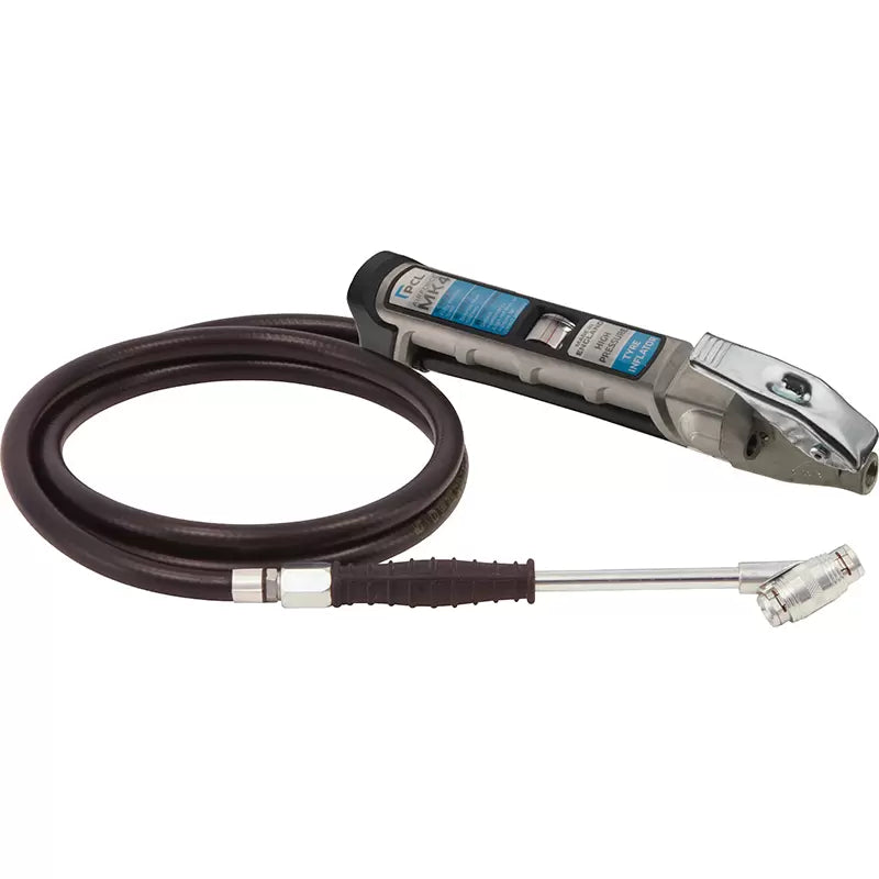 AIRFORCE MK4 High Pressure Tyre Inflator 1.8m Hose Twin Clip-on