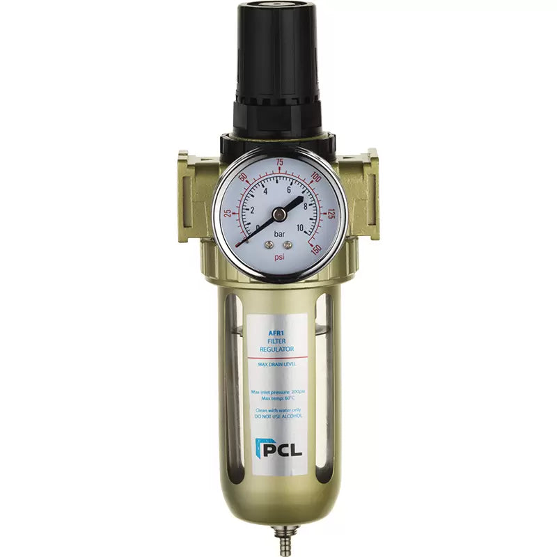 Air Treatment Filter/Regulator 0-150 psi 1/2 Ports