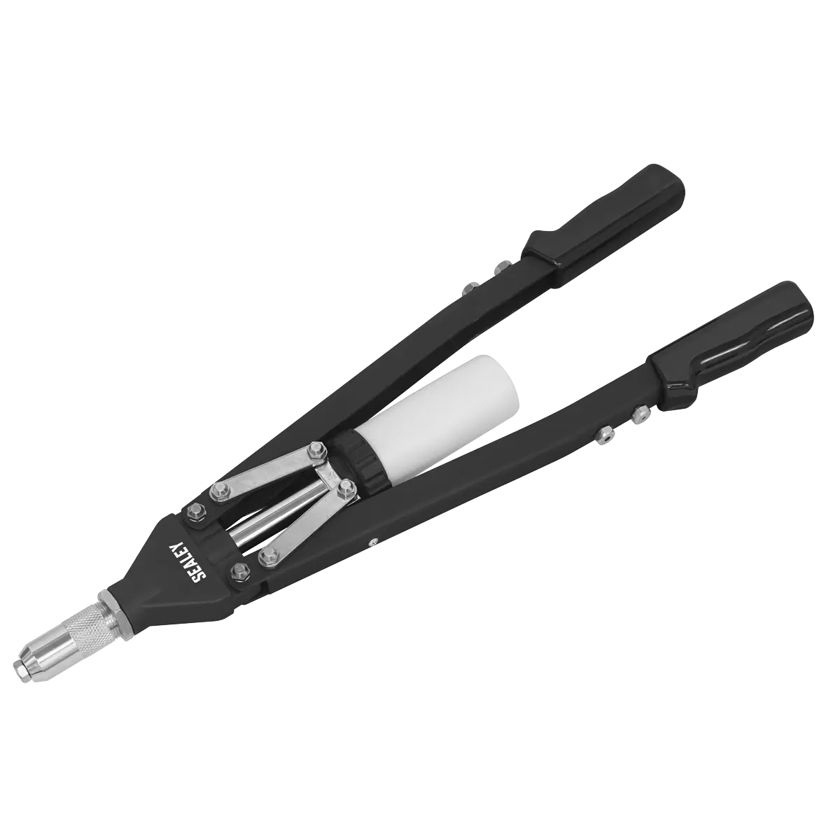 Sealey - AK3981 - Heavy-Duty Long-Arm Riveter with Collection Bowl