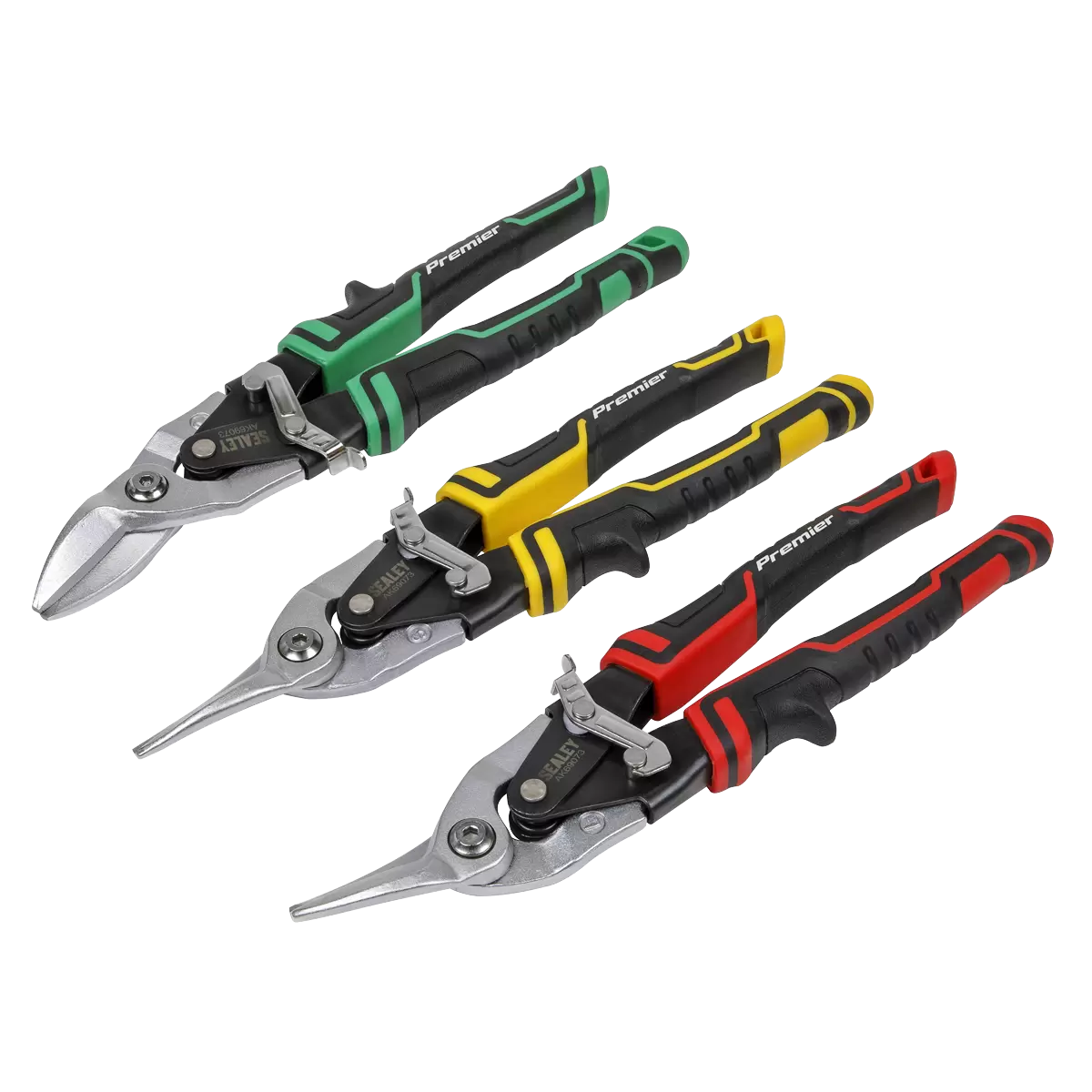 Sealey - AK69073 - Premier High Leverage Aviation Tin Snip Set 3pc