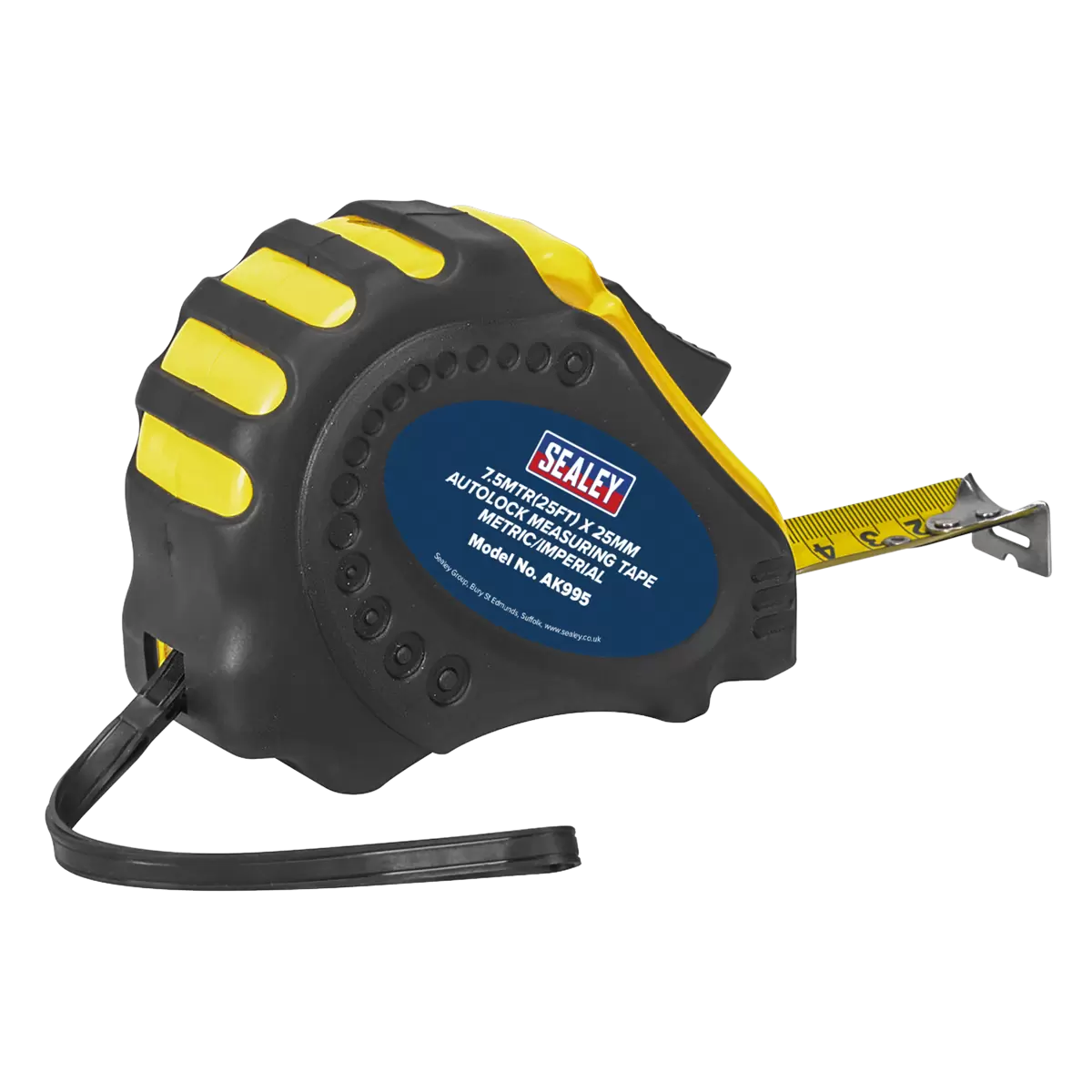 Sealey - AK995 - Metric/Imperial Auto Lock Tape Measure 7.5m(25ft) x 25mm