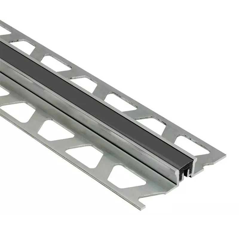 Schluter DILEX-AKSN Aluminium Expansion Joint Graphite Black Insert 2.5m