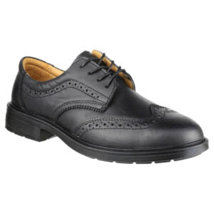 Amblers FS44 Black Leather Brogue Safety Shoes