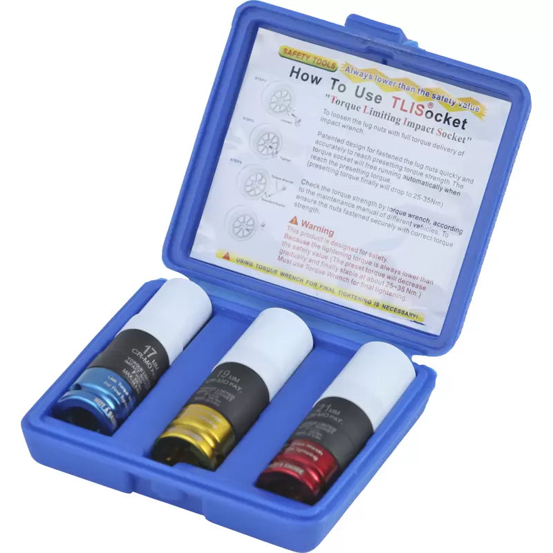 PCL APA14 - Torque Limiting 1/2in Alloy Wheel Socket Set