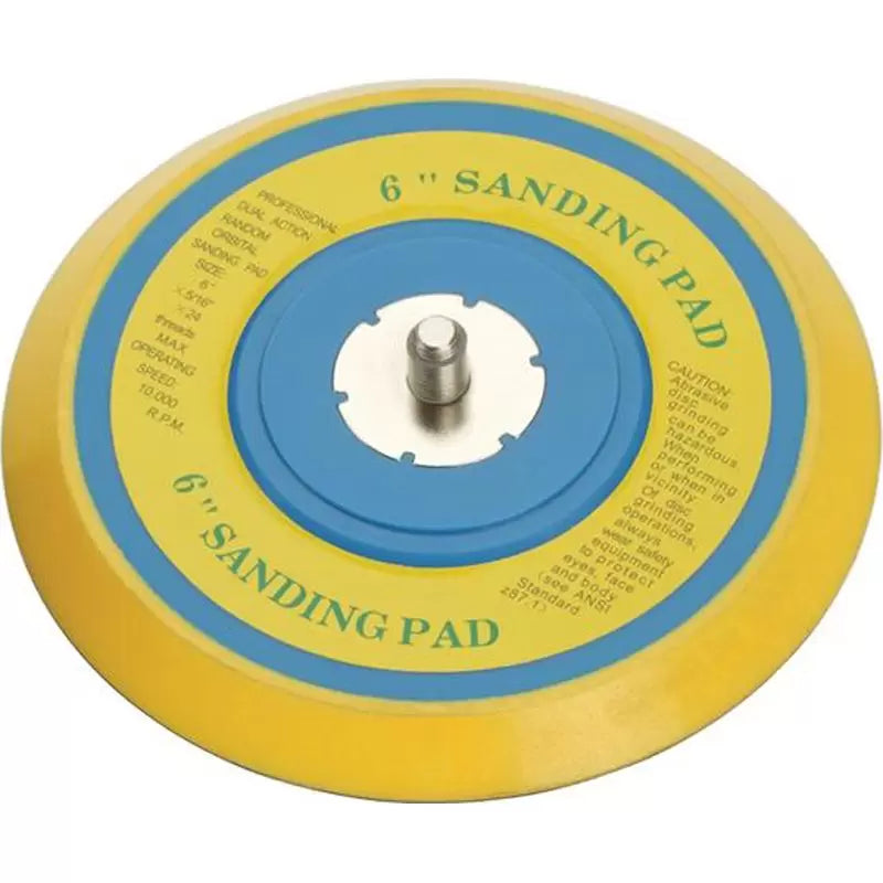 Sanding Pad 150mm 6 Diameter Velcro 1 per Pack