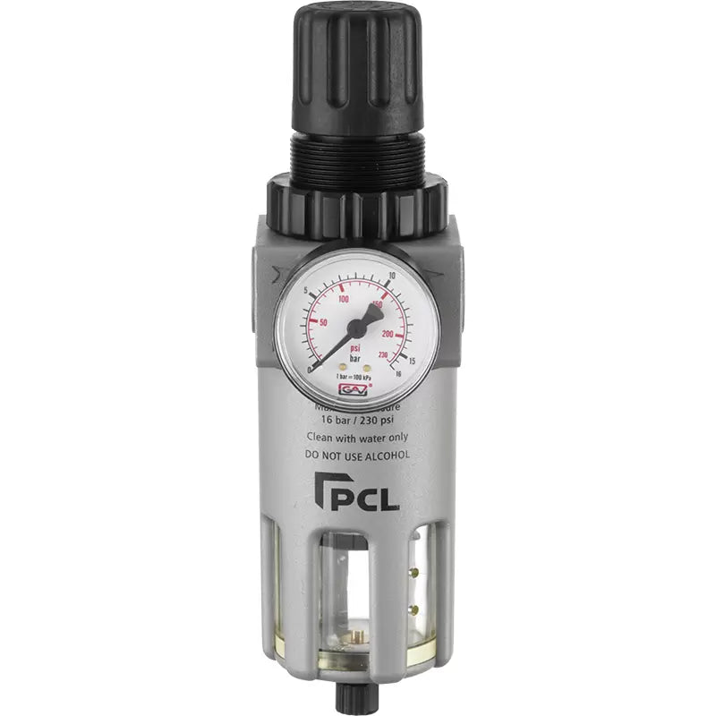 PCL ATC12 - Air Treatment Filter/Regulator 0-170 psi/0-12 bar, 1/2 Ports