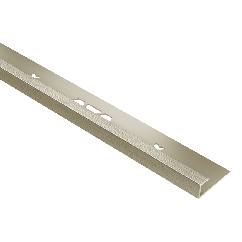 Complements 10mm Ash Straight Edge Aluminium Tile Trim 2.5m