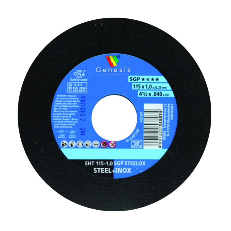 Genesis Cutting Disc Stainless Steel 115mm B550115