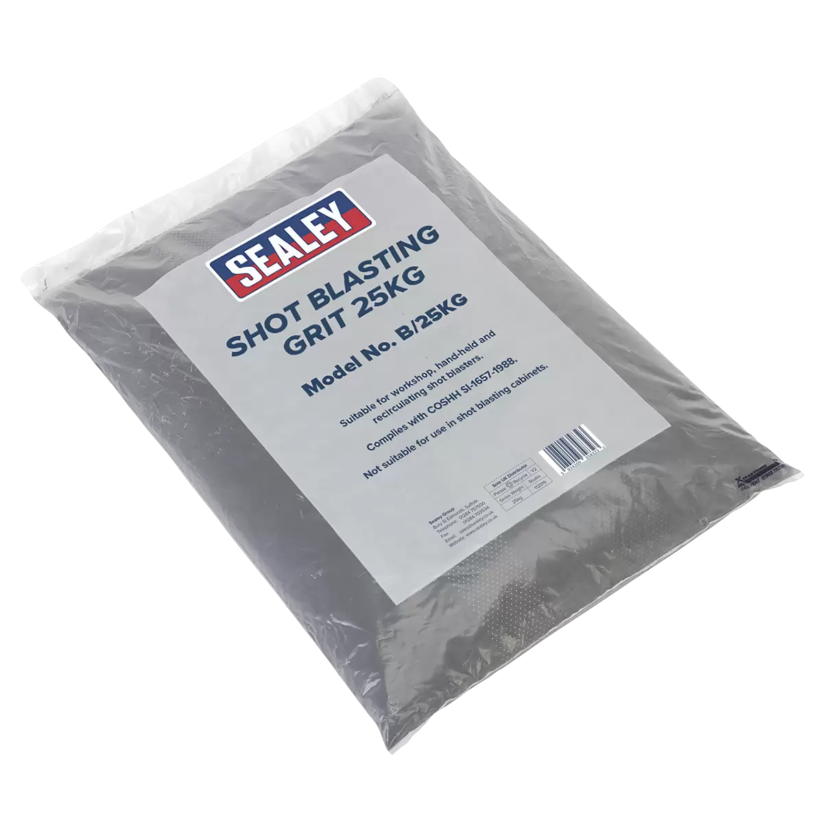 Sealey - B/25KG - Shot Blasting Grit Bag 25kg