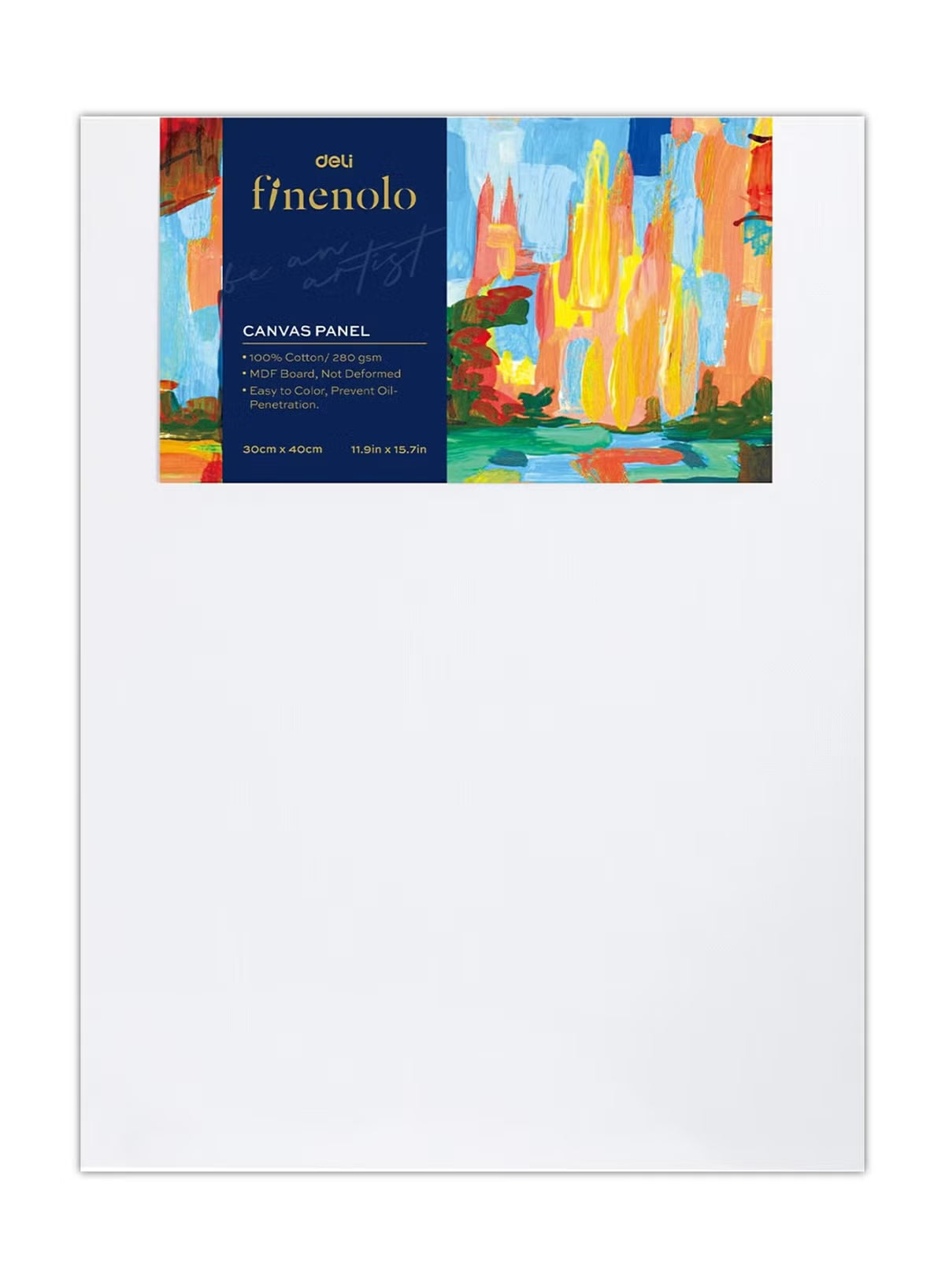 Deli Canvas Panel, 30x40cm, Artist Canvas for Beginners & Professionals