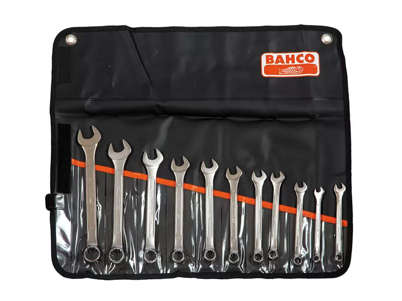 BAHCO Chrome Polished Spanner Set 11 Piece