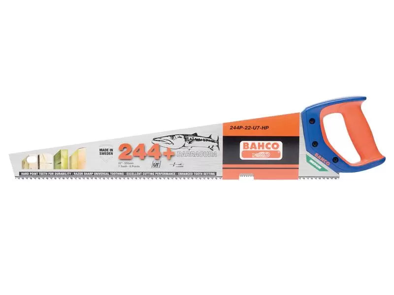 BAHCO BAH24422PN 244P-22-U7-HP Barracuda Handsaw 550mm (22in) 7 TPI