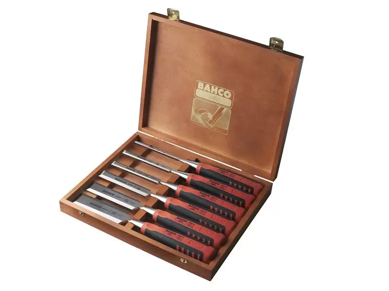 BAHCO 424P-S6 Chisel Set Wooden Box