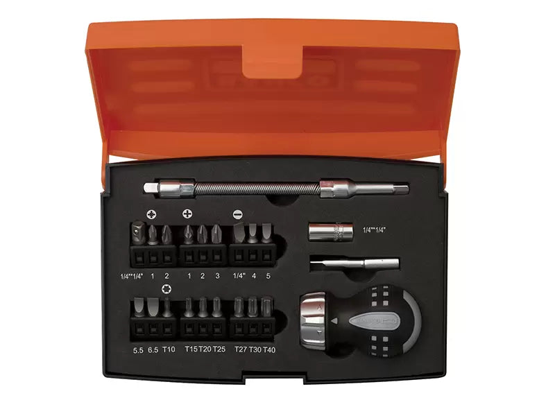 BAHCO Stubby Ratchet Screwdriver Set 22 Piece