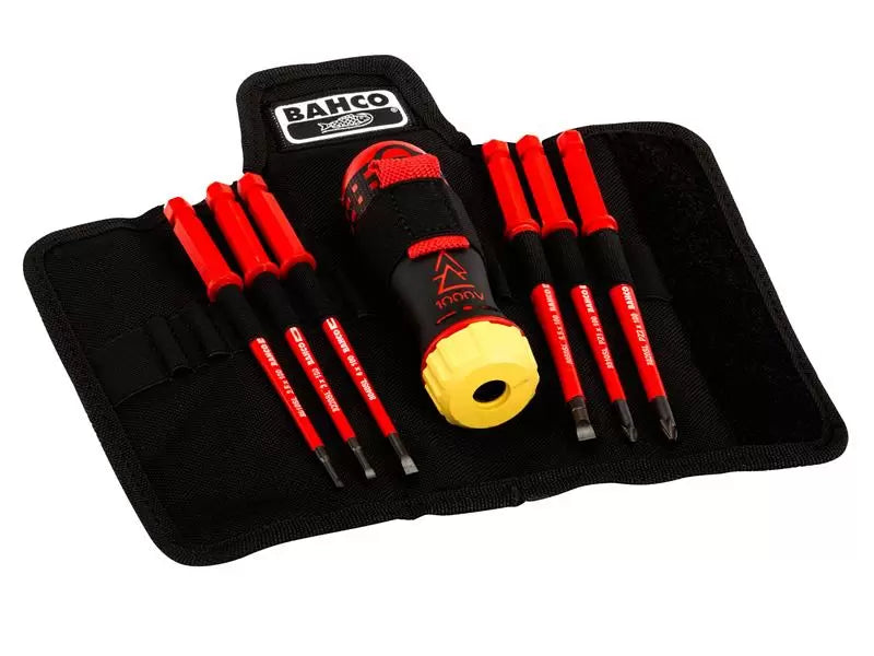 BAHCO Insulated Ratcheting Screwdriver Set 6pc