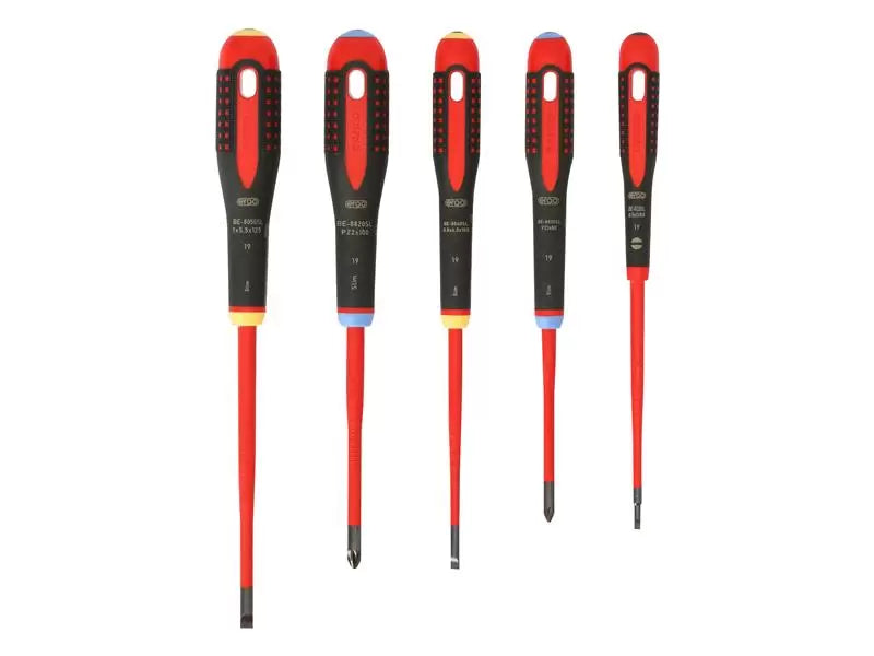 BAHCO ERGO Slim VDE Insulated Screwdriver Set 5 Piece