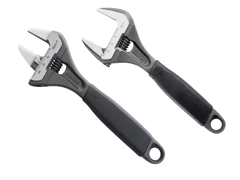 BAHCO Extra Wide Jaw Adjustable Wrench Set