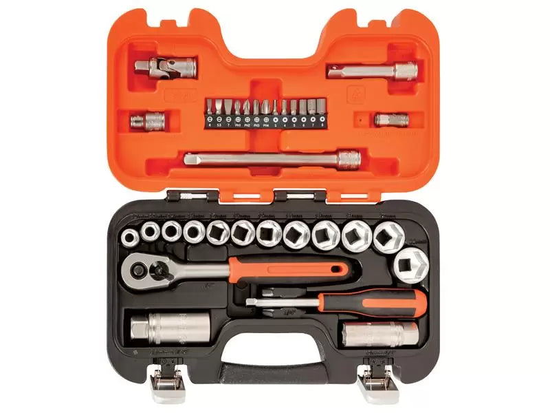 BAHCO Socket Set 34pc 3/8in Drive