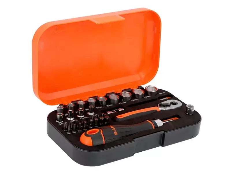 BAHCO Socket & Bit Set 34 Piece