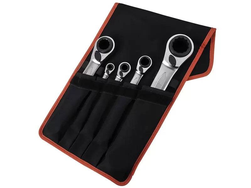 BAHCO - BAHS4RM5T - Reversible Ratchet Spanners Set 5 Piece