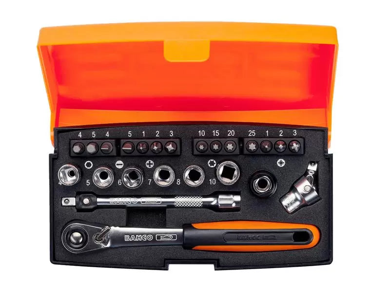 BAHCO Socket Set 24pc 1/4in Drive