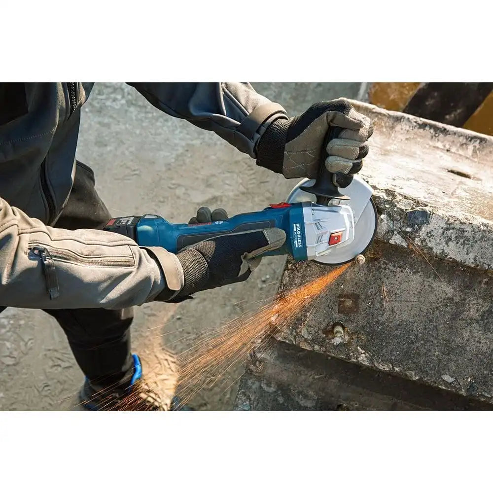 Bosch 18V 4.5-In. Professional Cordless Angle Grinder GWS 180-LI-EC, 115mm, 1000W, Brushless