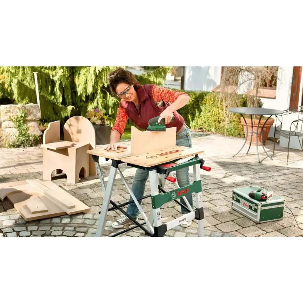 Bosch PWB 600 Foldable Workbench, 680×680 mm, 200 kg Capacity