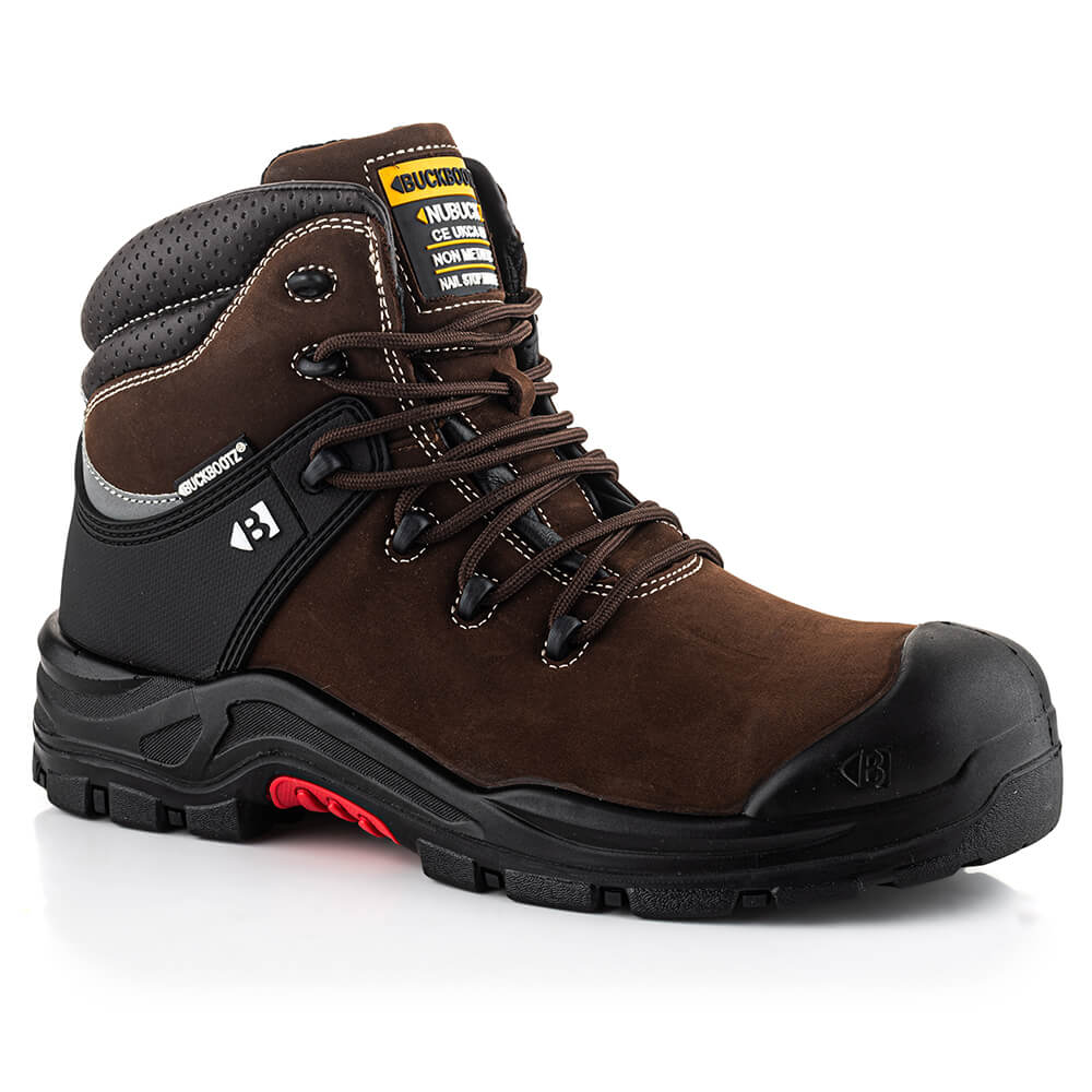 Buckbootz NKZ102BRN Nubuckz Brown Dealer Boots