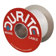 Durite 0-989-00 - Cable 3 Core BS6500 Nominal 1.50mm PVC 30M