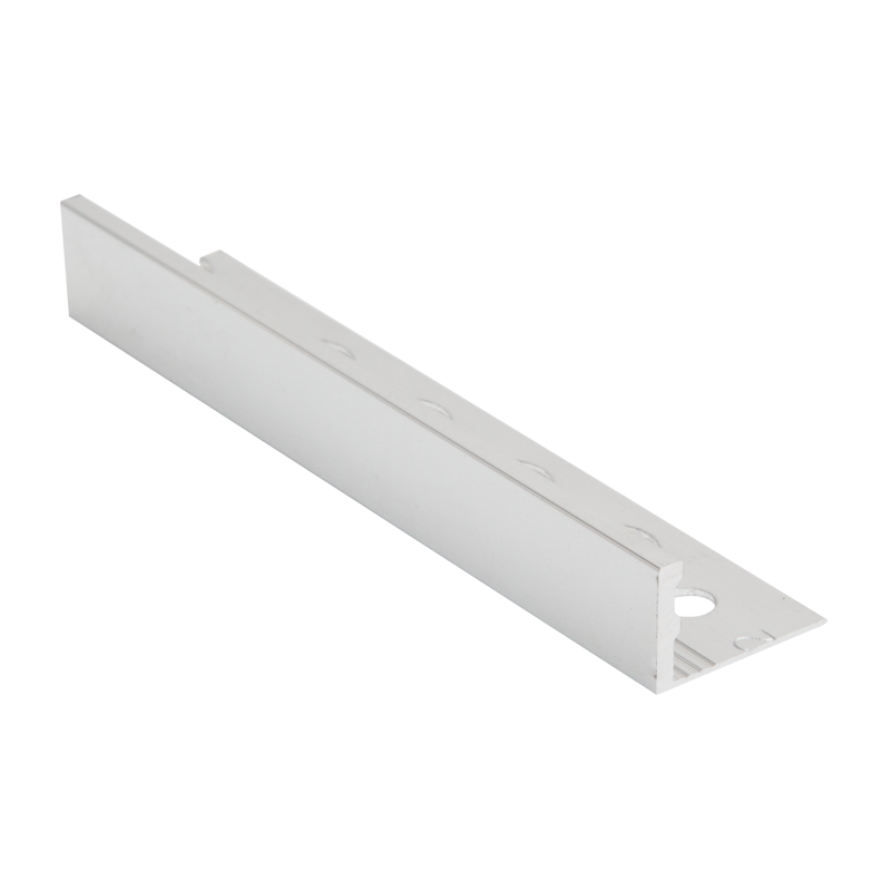 Genesis Straight Edge Polished Chrome Aluminium Tile Trim ESA 2.5m