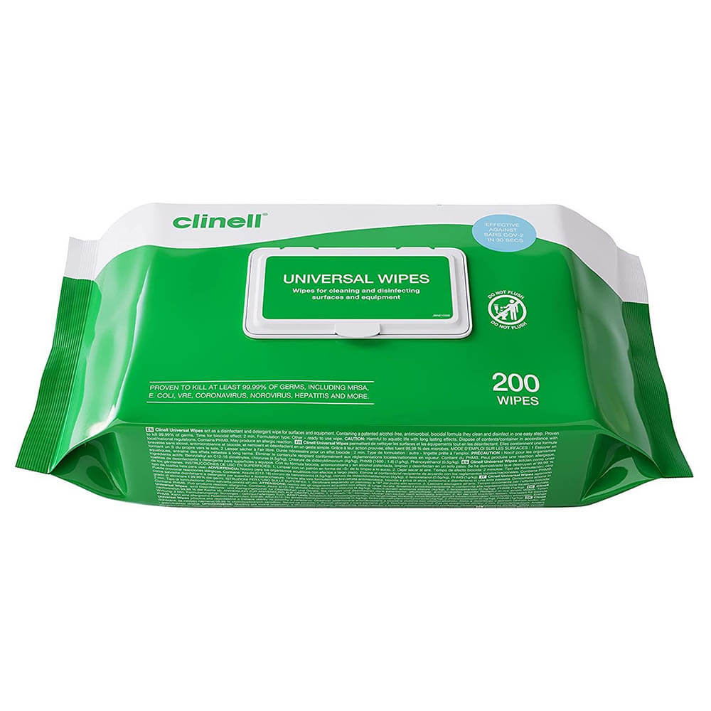 Clinell CW200 Universal Wipes Pack of 200