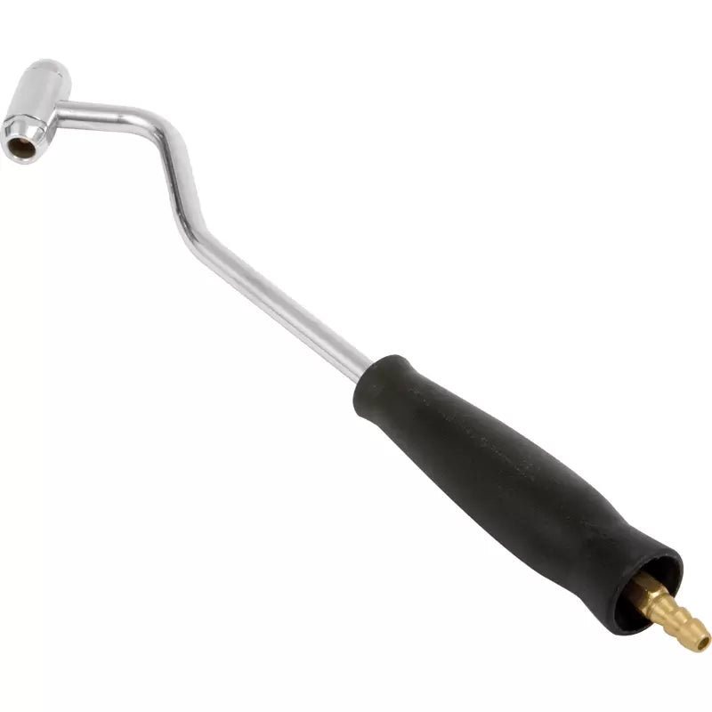 Angled Stem Hold-On Tyre Valve Connector 6.35mm Hose Tailpiece Open End
