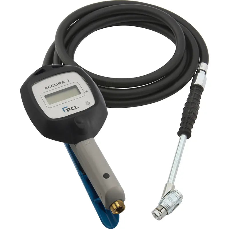 ACCURA 1 Tyre Inflator 0-174 psi 2.7m Hose Twin Clip-on
