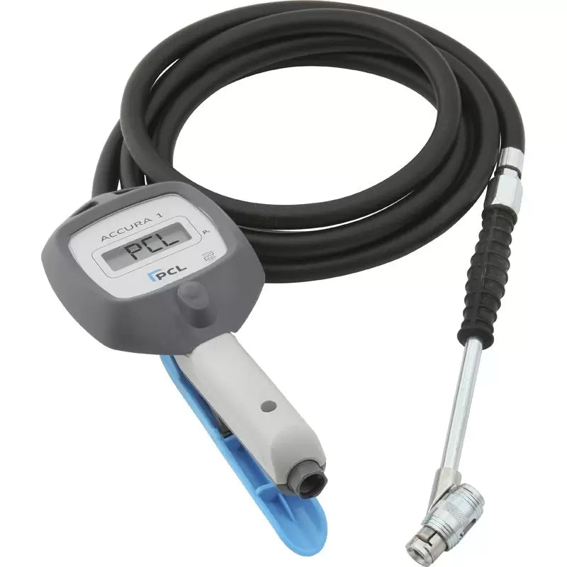 ACCURA 1 Tyre Inflator 0-12 bar 2.7m Hose Twin Clip-on