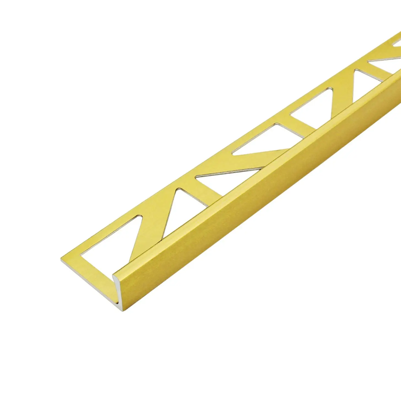 Dural DUROSOL Straight Edge Anodised Aluminium Tile Trim Silver 2.5m