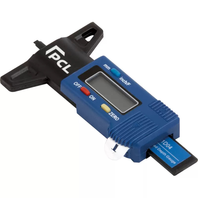 Digital Tyre Tread Depth Gauge 0-25mm 0-1
