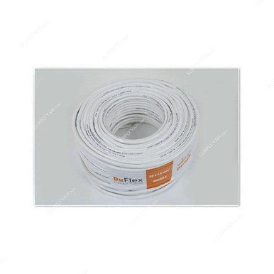 Ducab Three Core Cable, 1.5MM Width x 100 Yards Length, White