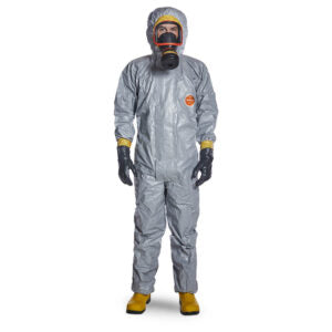 DuPont Tychem 6000 F Plus Grey Hooded Coveralls