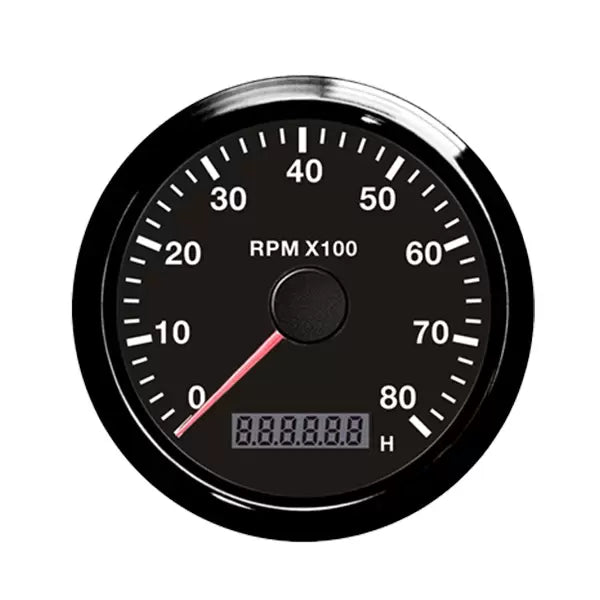 Durite 0-525-81 - Tachometer Marine LED Illuminated 0-8000rpm 85mm 12/24 volt Bx1