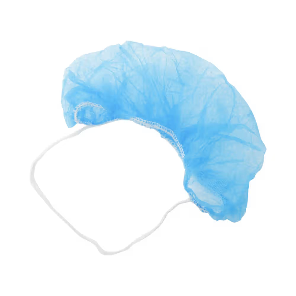 Empiral Non-Woven Elastic Head Cap, 21in, Disposable - Pack of 100