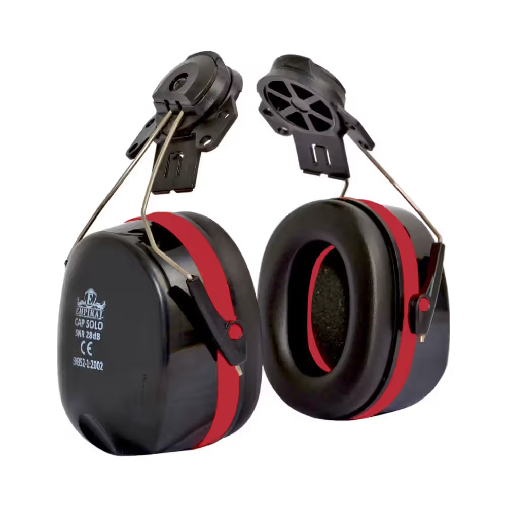 Empiral Cap Solo HD Universal Headband Ear Muffs, Black/Red