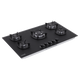 Baridi Gas Hob 90cm Matt Black [DH385]